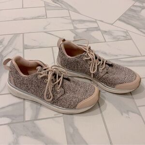 Roxy Soft Pink and Black Marled Sneakers/Trainers Size 8